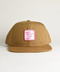 Embroidered Canvas Cap Wear Your Positive Mindset, Embrace the Journey