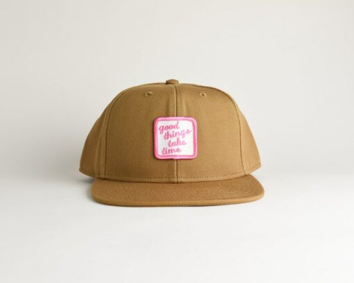 Embroidered Canvas Cap Wear Your Positive Mindset, Embrace the Journey