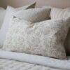 Aria Beige Print Cushion 50x30 with Feather Pad Elevate Your Home Decor with Comfort and Style