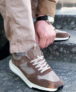 Handmade Men's Leather Sneakers Comfort and Style in Every Step