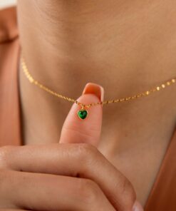 Petite Jade Heart Necklace A Timeless Treasure for Your Loved One