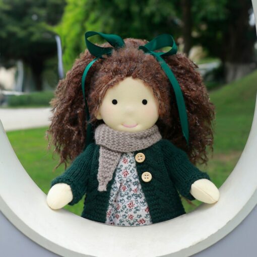 Waldorf Doll Organic Cotton Rag Doll, Perfect Gift for Kids, Collectors, Weddings, and Birthdays, Presented in an Exquisite Box