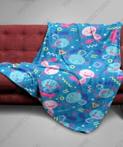 Cozy Wooper Fleece Blanket Snuggle Up with Your Favorite Pok?mon