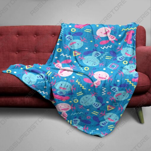 Cozy Wooper Fleece Blanket Snuggle Up with Your Favorite Pok?mon