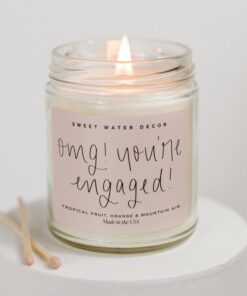 Celebrate Your Love with Our "OMG! You're Engaged!" Soy Candle
