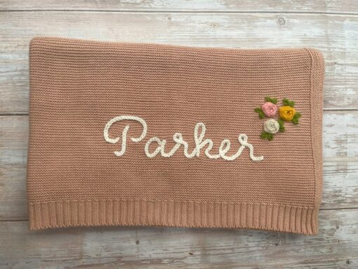 Handcrafted Heirloom Embroidered Baby Blanket for Cherished Memories