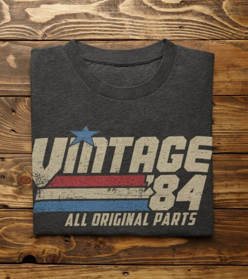 Timeless 40th Birthday Tribute Vintage 1984 T-Shirt, A Nostalgic Throwback