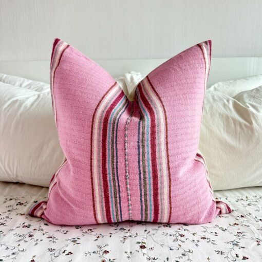 Handwoven Haven 20" Square Cotton Pillow Cover for Modern Bohemian Charm