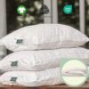 Organic Alpaca Wool Pillow Nature's Comfort for Restful Sleep and Neck Relief