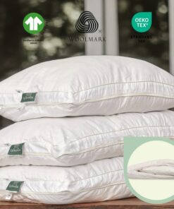 Organic Alpaca Wool Pillow Nature's Comfort for Restful Sleep and Neck Relief