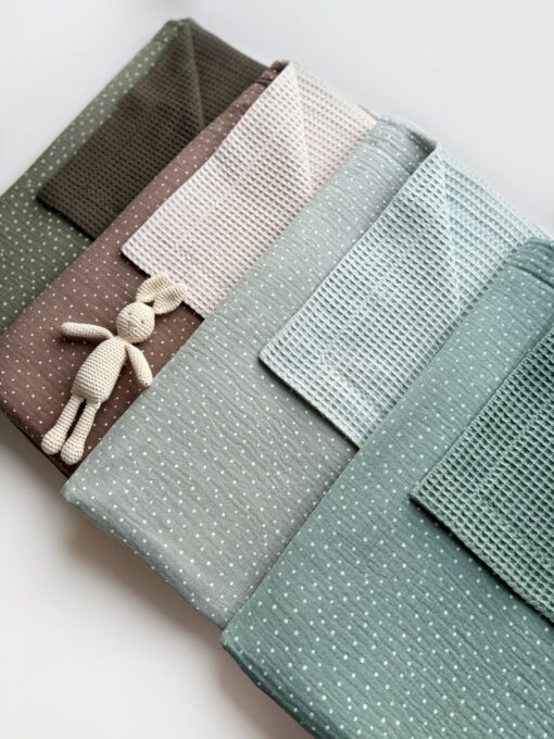 Personalized Muslin Blanket Embroidered Name, Soft and Cozy for Baby