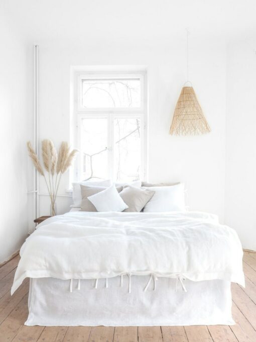 Luxurious Stonewashed Linen Duvet Cover Indulge in the Softness of Nature