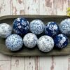 Blue Chinoiserie Decor Ball A Touch of French Toile Charm for Your Farmhouse