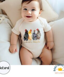 Adorable Farm-tastic Chickens Baby Bodysuit Country Charm for Little Farmers