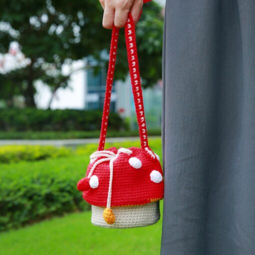 Enchanting Crochet Mushroom Bag A Whimsical Gift for Nature Lovers