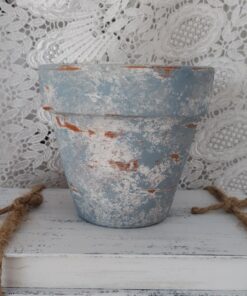 French Country Charm Rustic Terracotta Planter with Aged Elegance