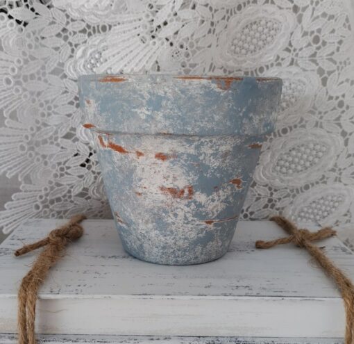 French Country Charm Rustic Terracotta Planter with Aged Elegance