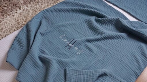 Snuggle Up in Sweet Dreams Personalized Muslin Duvet Cover Set for Your Precious Little One