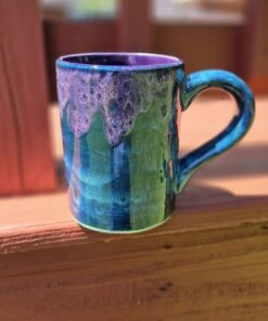 Peacock Purple Jumbo Mug 28 Oz of Enchanting Elegance, a Majestic Addition to Your Morning Ritual