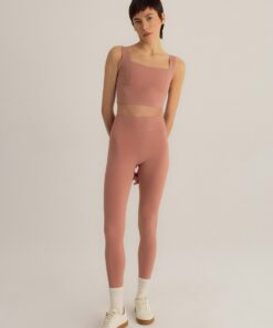 Sustainable Style Pink ECONYL? Crop Top for Yoga, Workouts, and Everyday Wear