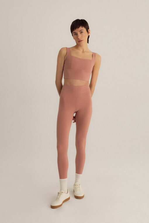 Sustainable Style Pink ECONYL? Crop Top for Yoga, Workouts, and Everyday Wear