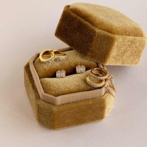 Unveil the Mystery Caitlyn Minimalist's Surprise Earrings Box with Velvet Case (Value $90)