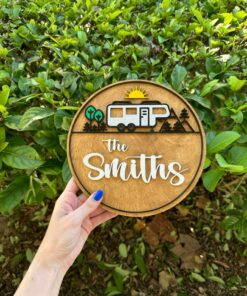 Personalized Camping Name Sign Create a Unique Touch for Your Campsite