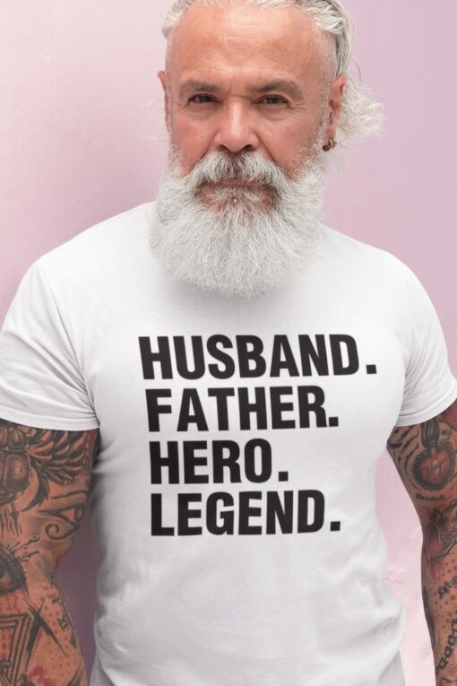 Personalized Dad Shirt Fall Style Hero Legend, Custom Gift for Father