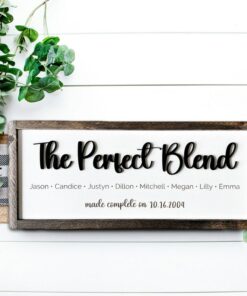 Personalized Blended Family Sign A Symbol of Love and Unity