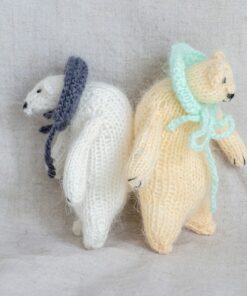 Handcrafted Pocket-Sized Cashmere Bear Your Cozy Companion