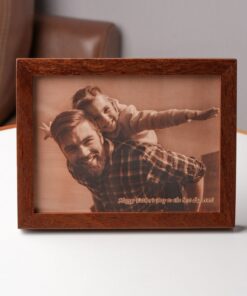 Personalized Laser Engraved Leather Photo A Timeless Father's Day Keepsake