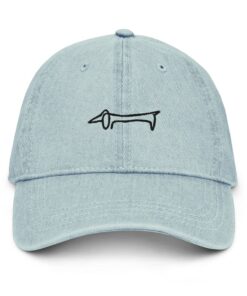Dachshund Picasso Cap Embroidered Sausage Dog Hat for Dog Lovers, Puppy Owners, and Dog Moms