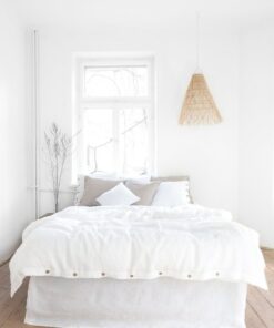 Luxurious White Linen Bedding Elevate Your Sleep with Comfort and Style