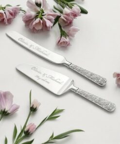 Personalized Wedding Cake Cutting Set Engrave Your Love Story on a Timeless Keepsake