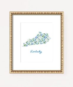 Kentucky Watercolor Print Paint the Bluegrass State's Charm into Your Home