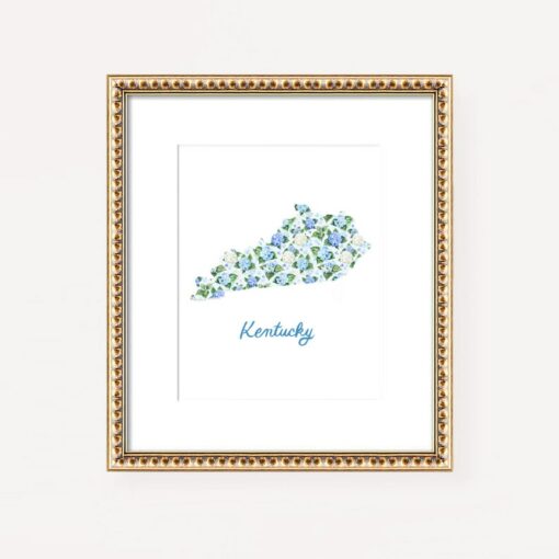 Kentucky Watercolor Print Paint the Bluegrass State's Charm into Your Home