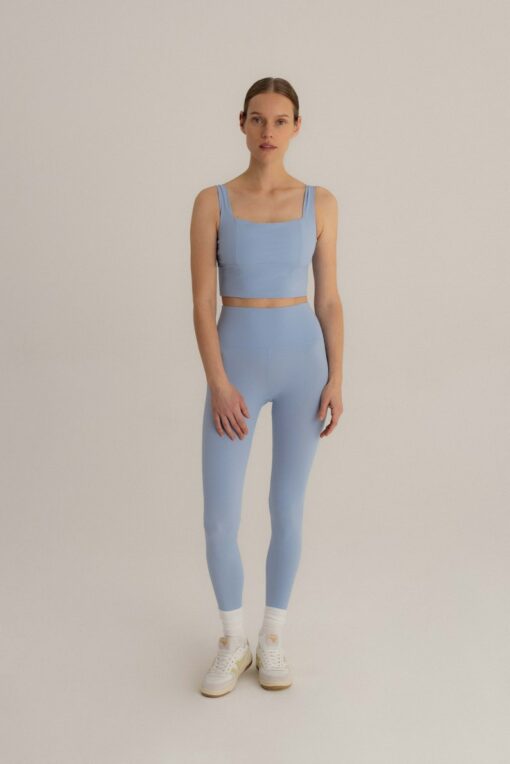 Light Blue Yoga Bra Sustainable, Supportive, and Stylish for Your Active Lifestyle
