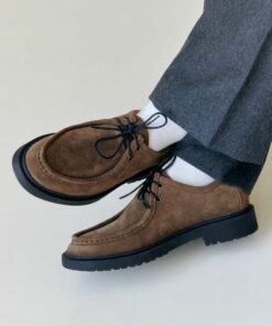 Genuine Suede Men's Shoes Durable and Stylish Footwear for the Modern Gentleman