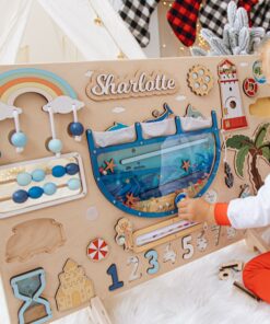 Super-Sized Sensory Adventure Personalized Montessori Ocean Busy Board for Curious Toddlers