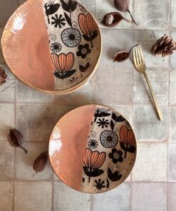 Exquisite Ceramic Duo Salad Bowl and Plates for Culinary Delights and Home Decor
