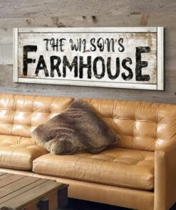 Personalized Farmhouse Charm Rustic Wall Art for a Cozy Abode