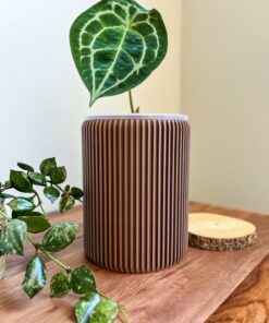 Gansal Modern Planter Pot Elevate Your Home Decor with Clear, Drainage-Enabled Pots for Indoor Plants