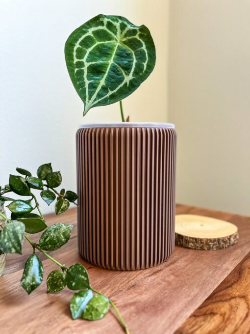 Gansal Modern Planter Pot Elevate Your Home Decor with Clear, Drainage-Enabled Pots for Indoor Plants