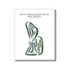 Grand Rapids Sparta Moose Golf Course, MI | Golf Course Map Art Print A Unique Golfer Gift and Home Decor