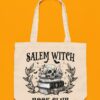 Bewitching Salem Witch Book Club Zipper Tote Unveil the Enchanting World of Literature