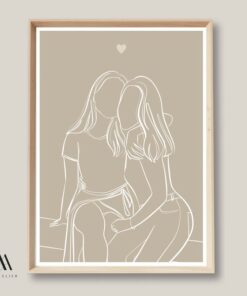 Personalized Best Friend Gift Capture Your Unbreakable Bond in a Custom Portrait