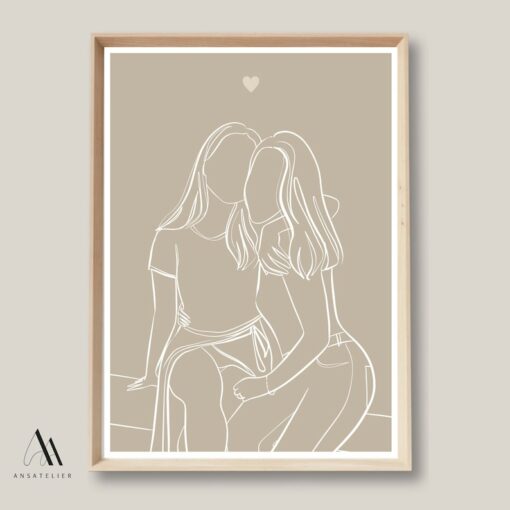Personalized Best Friend Gift Capture Your Unbreakable Bond in a Custom Portrait