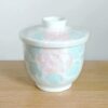 Exquisite Kutani Tea Cup 7.4oz Porcelain Masterpiece with Lid, Adorned with Roses and Leaf Motif