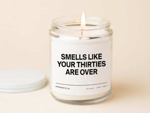 Celebrate 40 Years of Fabulous Personalized Candle for the End of Your Thirties