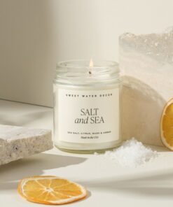 Tranquil Shores Salt & Sea Candle | Escape to Coastal Serenity